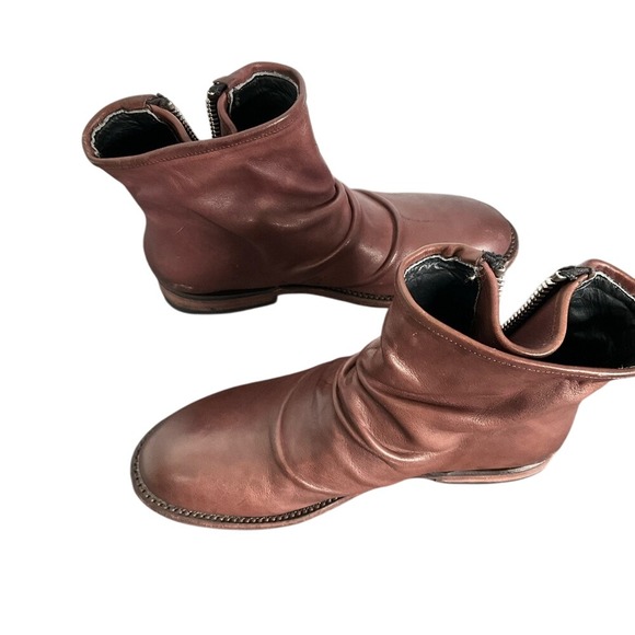 John Fluevog Shoes Living Malcolm Goodyear Welt Zipper Gusset Men Sz 5 & W Sz 7 - Picture 2 of 13